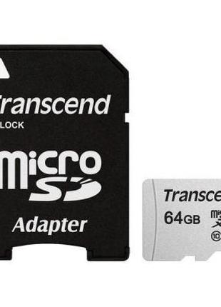 Карта памяти Transcend 64GB microSDXC class 10 UHS-I U1 (TS64G...