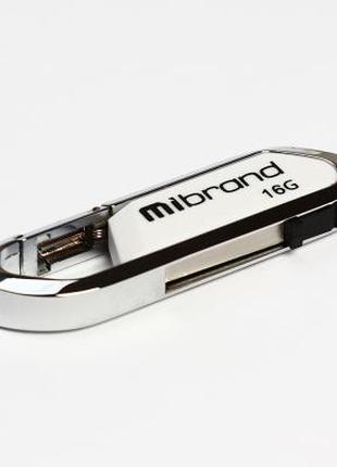 USB флеш накопитель Mibrand 16GB Aligator White USB 2.0 (MI2.0...