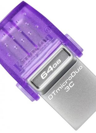 USB флеш накопитель Kingston 64GB DataTraveler microDuo 3C USB...