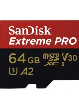 Карта памяти SanDisk 64GB microSDXC class 10 UHS-I U3 Extreme ...