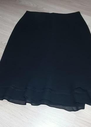 Черная юбка до колен