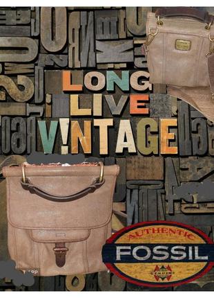 Шкіряна сумка fossil  long live vintage 1954