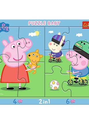 Пазлы - Пазлы с детскими рамками - Happy Peppa Pig