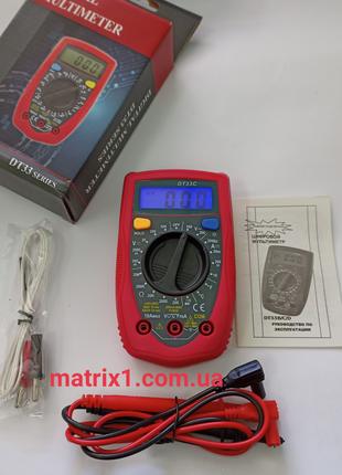 Мультиметр цифровой тестер Digital DT33C со звуковой прозвонкой