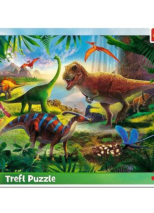 Пазли 25 елементів (Рамкові) - "Динозаври" /Trefl