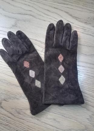 Замшеві рукавички