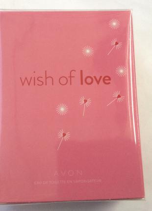 Женская туалетная вода Wish of love Avon