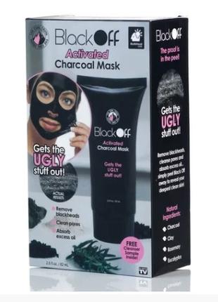 Черная маска-пленка для лица Black Off Activated Charcoal Mask...