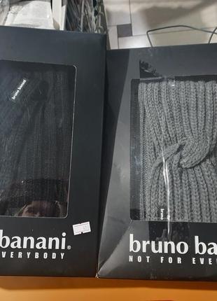 Дуже крутий брендовий набір bruno banani - шарф та пов'язка на...