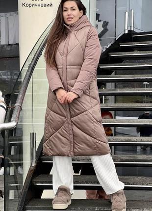 Куртка женская зима длинная (пальто)