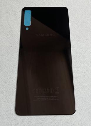 Задняя крышка для Galaxy A7 2018 Black чёрного цвета