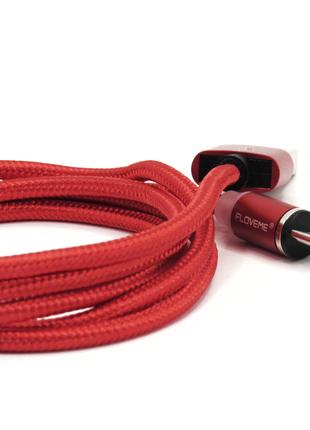 Магнитный MicroUsb кабель Floveme 1м Red