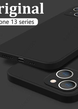 Чехол-накладка для iphone 13 Silicone Liquid Case Black