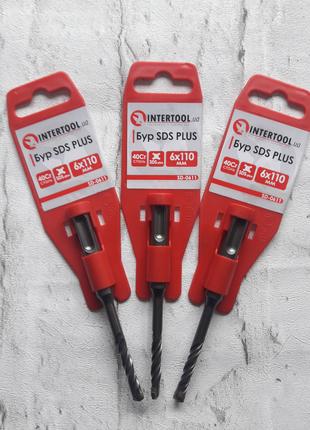 Бур SDS PLUS 6 x 110мм INTERTOOL SD-0611