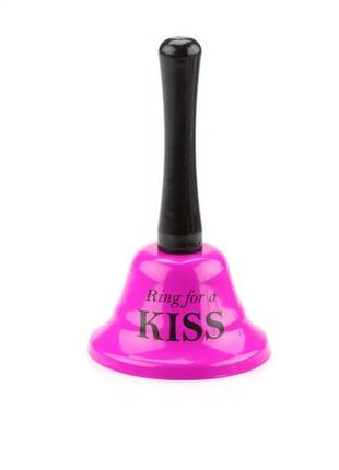 Мини колокольчик Ring for a kiss, оригинальный подарок любимым