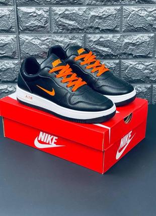 Кроссовки nike air force, мужские чёрные кроссовки, мужские ве...