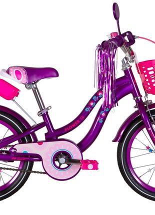 Велосипед 16" Formula FLOWER PREMIUM 2022 (фиолетовый)
