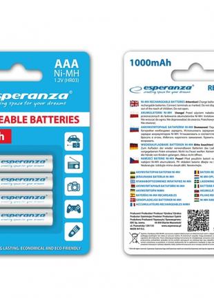 Акумуляторы ESPERANZA EZA102W Ni-MH AAA 1000MAH 4 шт.