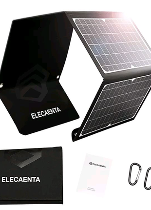 Сонячна панель 30 ват elecaenta, сонячна зарядка, батарея