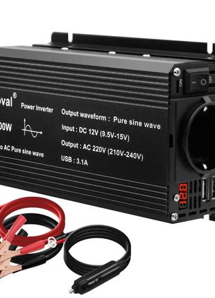 Інвертор FOVAL 1500W, Перетворювач напруги з 12 в 220 V