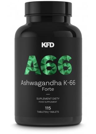 Індійський женьшень A66 ASHWAGANDHA K-66 Forte 115 таблеток EX...