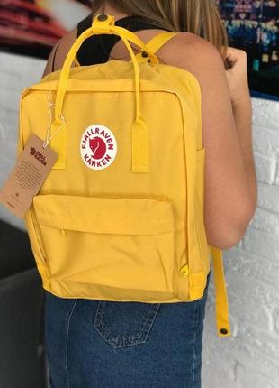 Рюкзак fjallraven kanken жовтий