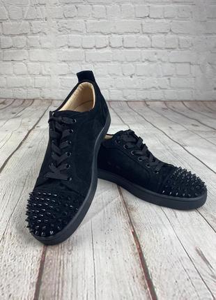 Кроссовки обувь мужские дизайнерские christian louboutin black...