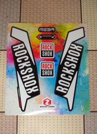 Rock Shox REBA Наклейки на вилку велосипеда (білий колір)
