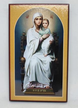 Даруюча ікона Божої Матері на дереві 16*9,5 см