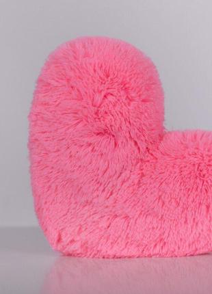 М'яка іграшка подушка "Серце" 30 см Рожева (YK0079)