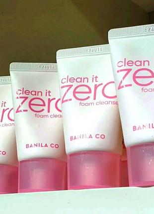 Banila co clean it zero foam cleanser 8ml пенка для умывания