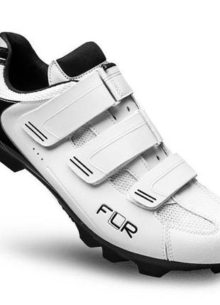 Велосипедні туфлі МТБ FLR F-55 (44р., Білий-чорний)
