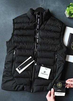 Мужская жилетка в стиле stone island