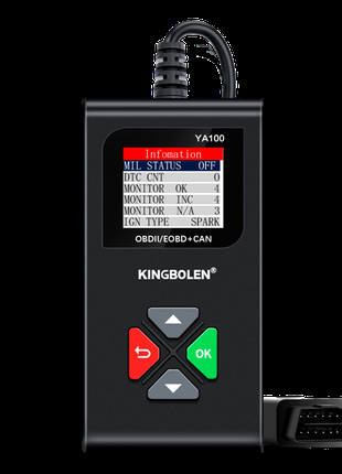 Автомобильный диагностический сканер KINGBOLEN YA100 OBD2