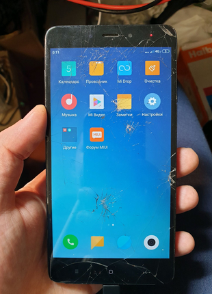 Xiaomi Redmi Note 4 3/32gb MTK (nikel) на запчасти или под ремонт