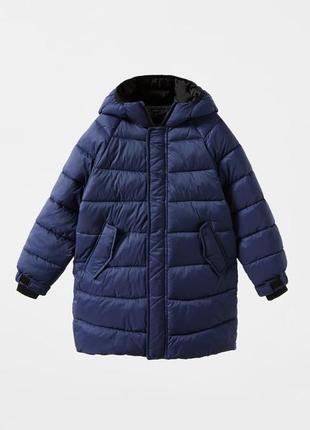 Zara стеганое пальто демисезон