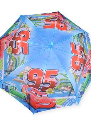 Детский зонтик трость "тачки маквин" на 4-8 лет