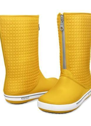 1, Утепленные желтые сапоги Крокс Crocs Winter High Boot Ориги...