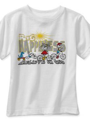 2 Белая хлопковая футболка с веселыми мальчиками Big Friends H...