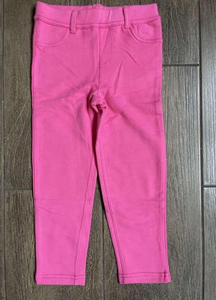 1, Рожеві трикотажні літні стрейчеві штани скіні Картерс Carte...