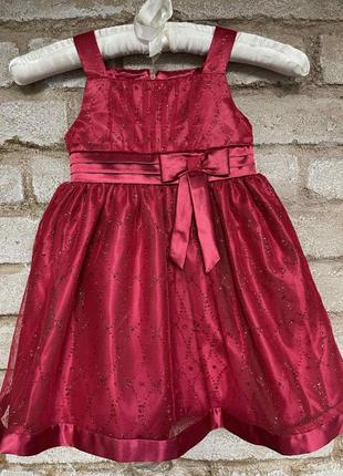 1, Дуже красиве та пишне плаття з червоними блискітками Розмір...