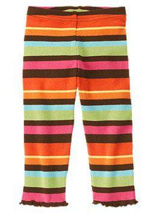 1, Щільні бавовняні лосини штани в різнобарвну смужку Джимборі...