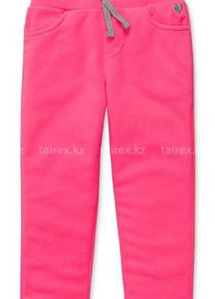1, М'які теплі мікрофлісові неонові рожеві штани Розмір 12 міс...