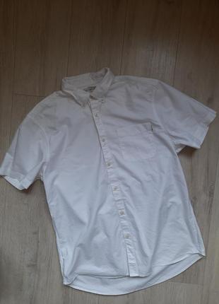 Белая рубашка мужская рубашка шведка f&amp;f