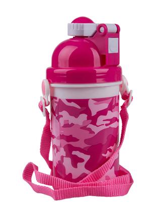 1, Поильник детский бутылочка для воды 0,5 л розовый Mountain ...