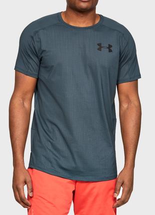 UNDER ARMOUR Чоловіча сіра футболка для спорту (США) (Розмір S)