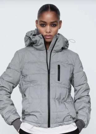 Молодіжна світловідбиваюча куртка Zara рефлективна Зара Розмір...