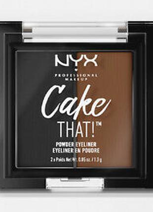1, Тени для подводки глаз NYX Cake That Powder Eyeliner Оригин...