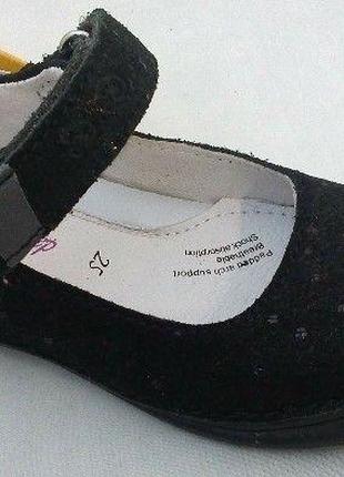 1. Чорні ортопедичні туфлі з натуральної шкіри DDStep Розмір 3...