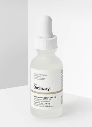 1, The Ordinary Niacinamide 10% + Zinc 1% Сироватка з ніацинам...